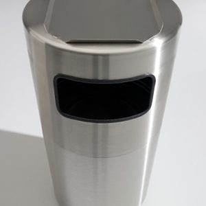 Stainless Steel Trash Can With Tray Top