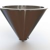 32" Double Walled Sanitary Funnel 32" Inner Funnel, 2" Sanitary Fitting, 32ra Inside, 125ra Outside