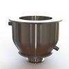 6" Double Walled Funnel 6" Inner Funnel, 3" Sanitary Fitting, 32ra Inside, 125ra Outside