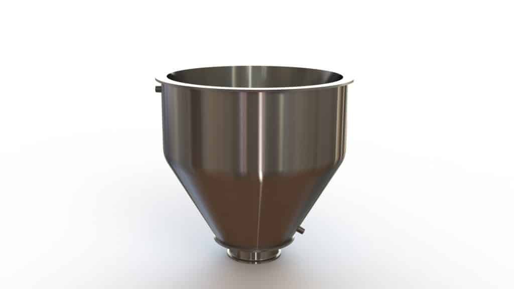 20" Double Walled Sanitary Hopper