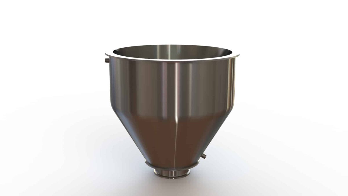 20" Double Walled Sanitary Hopper