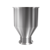 304 Stainless Steel funnel with 2" sanitary fitting 0.2 gallons, 5.94" ID x 6 OAH