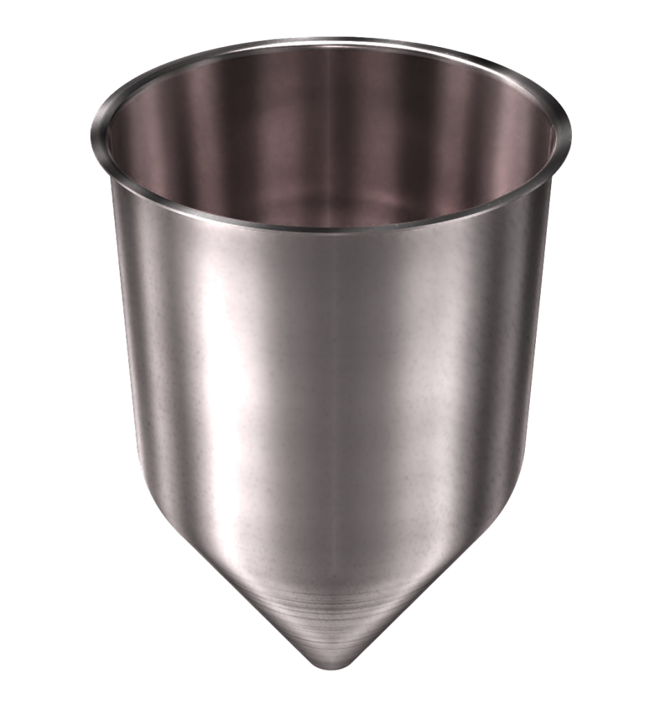 304 Stainless Steel Funnel 6.86 gallons, 11.85" ID x 19.80" OAH
