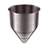 304 Stainless Steel Funnel 5.11 gallons, 11.85" ID x 16.13" OAH