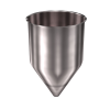 304 Stainless Steel Funnel 10.63 gallons, 14.04" ID x 22.50" OAH