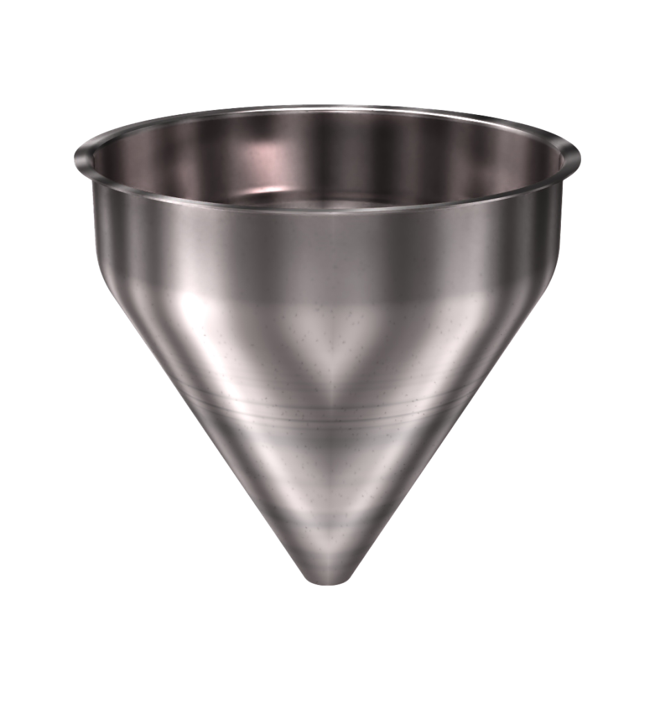 304 Stainless Steel Funnel 7.36 gallons, 16" ID x 16.25" OAH