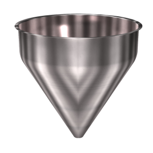 304 Stainless Steel Funnel 14.75 gallons, 19.93" ID x 21" OAH
