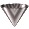 304 Stainless Steel Funnel 51.1 gallons, 36.06" ID x 30.9" OAH