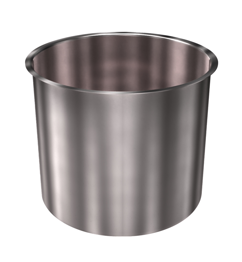 304 Stainless Steel Cup 8.21 Gallon 14" ID 12.40" OAH