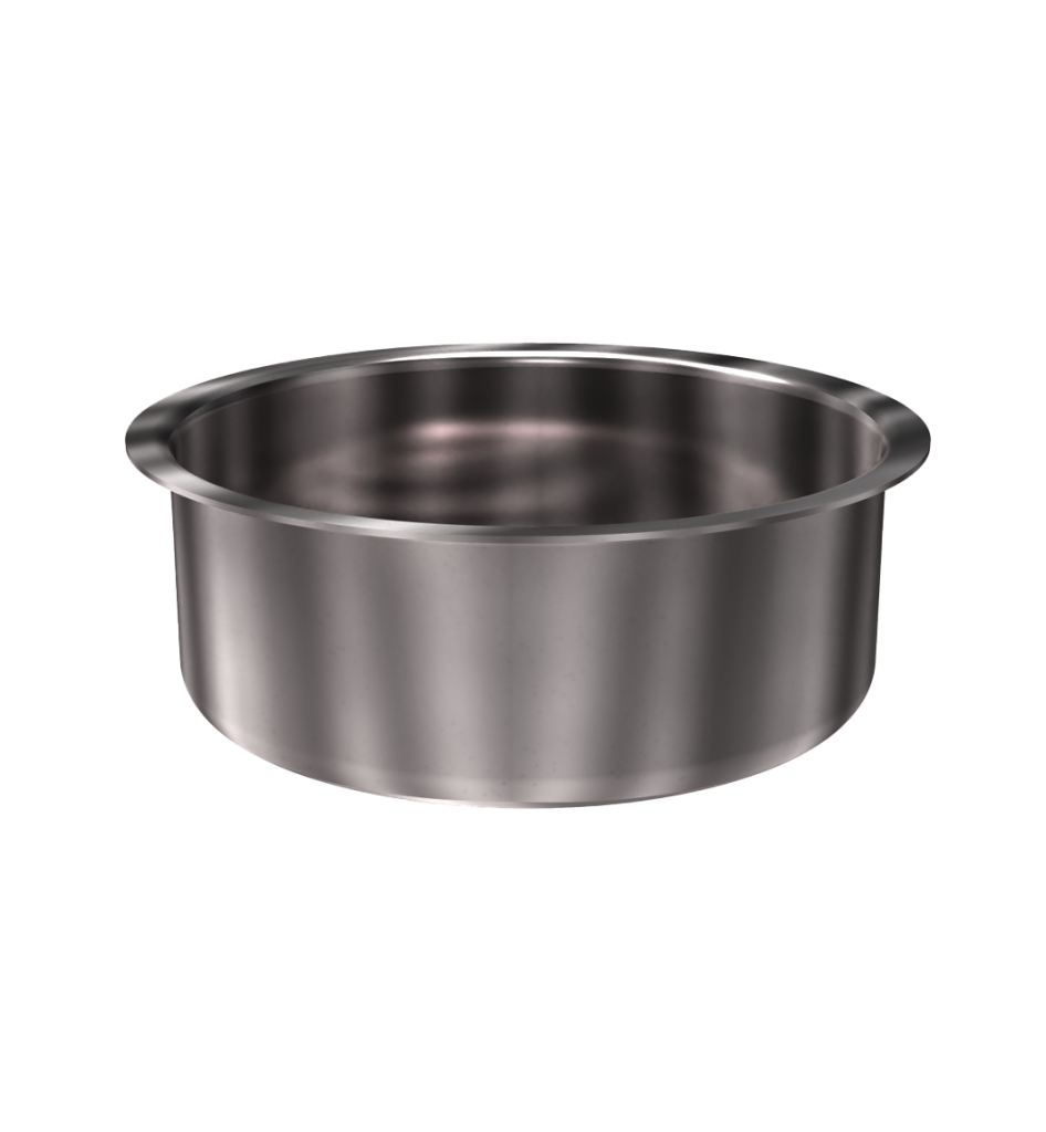304 Stainless Steel Cup 0.84 Gallon 8.85" ID 3.50" OAH