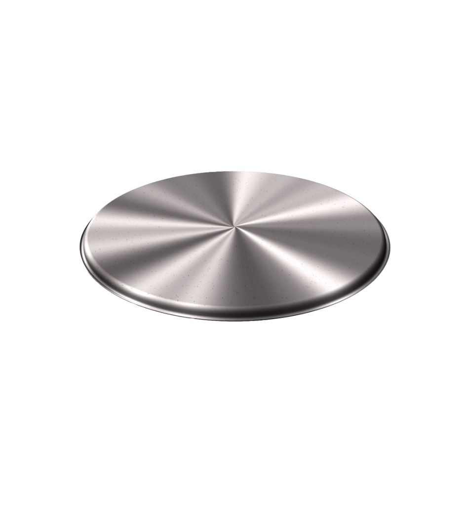 304 Stainless Steel Lid With Beaded Lip 15.56" ID x 0.53" OAH