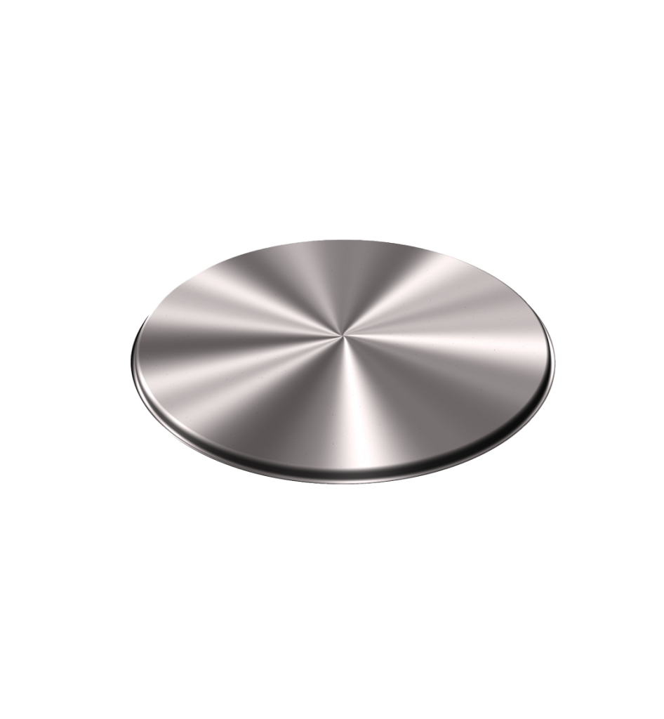 304 Stainless Steel Lid With Beaded Lip 15.56" ID x 0.53" OAH
