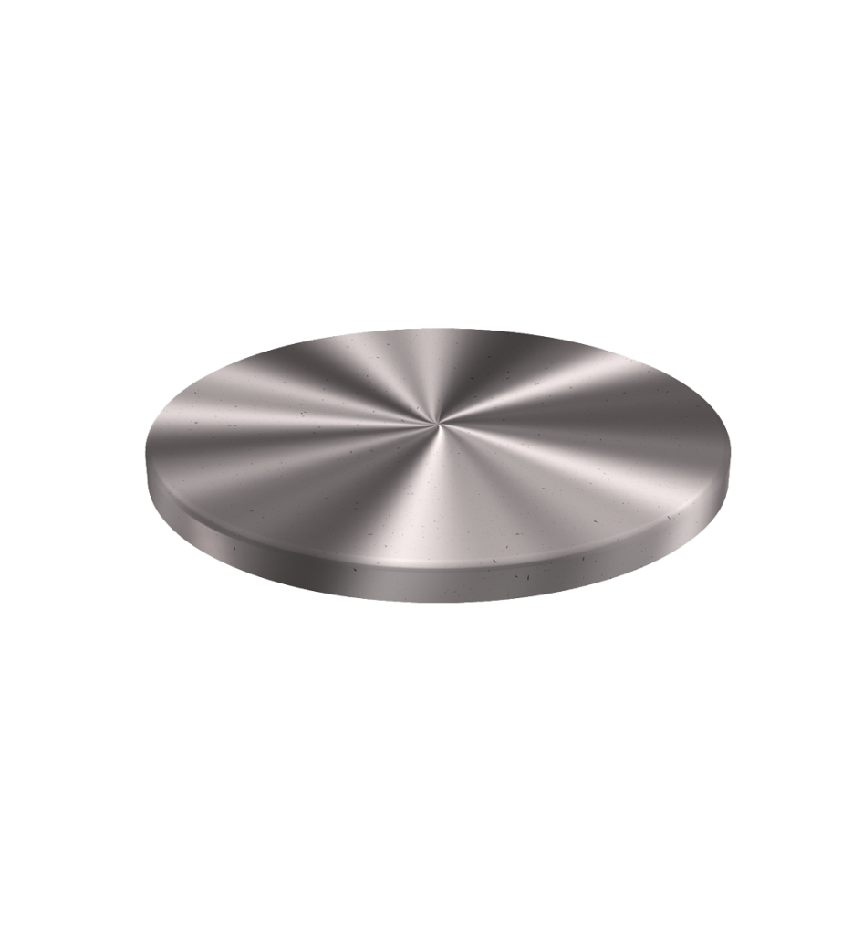 316 Stainless Steel Lid 7.77'' ID x 0.5'' OAH
